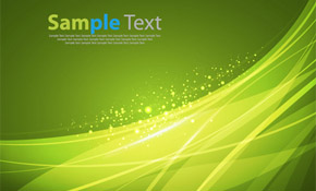 Abstract Green Smooth Lines
